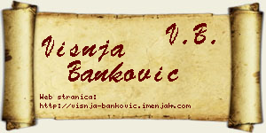 Višnja Banković vizit kartica